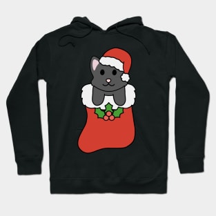 Christmas Black Cat Stocking Hoodie